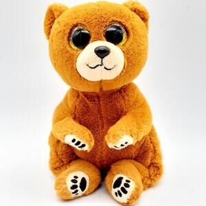 Ty Beanie Boos Duncan Plush Stuffed Animal Brown Glitter Eyes With Tag